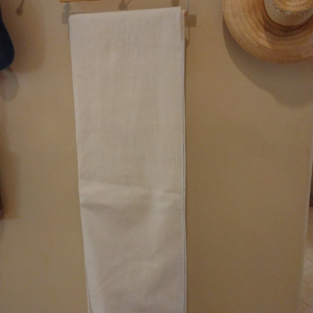 2 white  blackout drapery panels